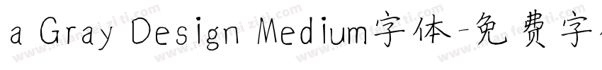 a Gray Design Medium字体字体转换